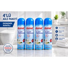 Domol Tuvalet Temizleyici Köpük 4'lü Avantaj Paketi 500 ml X4  Ekonomik Aile Paketi