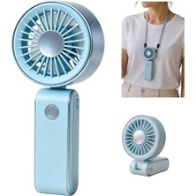CoverZone Mini El Fanı | 3 Hız Modu, 90° Ayarlanabilir, Boyun Askılı, 15 cm Kompakt Taşınabilir Fan, USB Şarjlı, Seyahat, Ofis ve Günlük, Serinletici Etki, YM88265