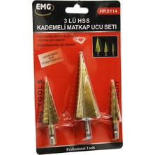 Go İthalat 3 Parça  Hss Kademeli Matkap Ucu Set (5224)