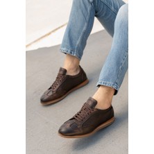 Panorama Erkek Hakiki Deri Rubber Taban Sneaker