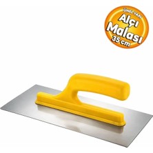 Duyar DYR232 Plastik Saplı Yay Çeliği Açık Saplı Alçı Malası 35 cm
