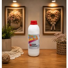 Pevea 1 kg Çiçek Tutkalı Şeffaf Su Bazlı Kokusuz Yapıştırıcı Tüm Alanlarda Güvenle Kullanılır
