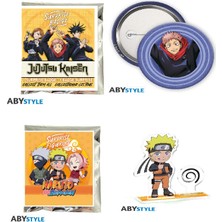 Athica Books Jujutsu Kaısen – Sürpriz Paket – Rozet + Naruto Shıppuden Sürpriz Paket Akrilik Mini Figür 2'li Set (1'er Adet Gönderilir)