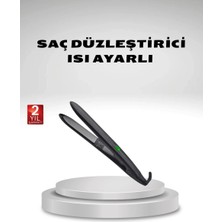 Epilons Isı Ayarlı Saç Düzleştirici Titanyum Seramik Plaka, Dijital Ekran