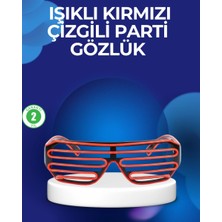 Epilons Parti Ve Festival Aksesuarı Led Işıklı Gözlük