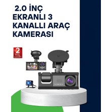 Üç Kameralı Araç Kamerası Full Hd Gece Görüş  G-Sensör
