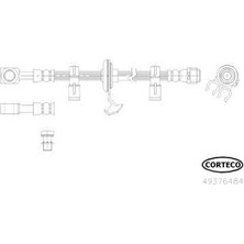 CORTECO 245143-05343 Fren Hortumu Ön M.benz 163 98- Fırsat COR-49376484 Adettir