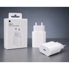 Apple Orjinal 20W USB-C Güç Adaptörü PD Hızlı Şarj iPhone 11 12 13 14 15 16 Uyumlu Type-C  MD3J4TU/A