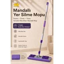 Missclean Mandallı Mikrofiber Yer Yüzey Temizleme Mopu + 1 Adet Yedek Bez
