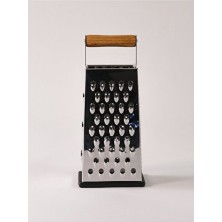 Empressco Çelik Rende 24 Cm, Ahşap Kulplu, Dayanıklı ve Şık Mutfak Gereci