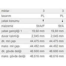 KOLBENSCHMIDT 60543620 Kol Yatak 0,50 Tk. Bmw B38A15A-C 15- Fırsat KS-37041620 Adettir