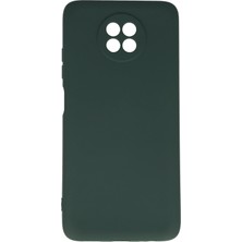 SBN - Store Mey Ithalat®   Redmi Note 9 5g Kılıf Nano Içi Kadife Silikon - Koyu Yeşil