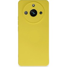 SBN - Store Mey Ithalat®  Realme 11 Pro Kılıf Nano Içi Kadife Silikon - Sarı