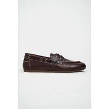 Nişantaşı Shoes Rodeo Bordo Mat Bağcık Detay Kadın Loafer Ayakkabı