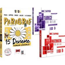 Yargı Yayınevi 2026 Kpss Türkçe Matematik Ders Notları - 2026 Papatya Serisi Paragraf 15 Deneme