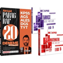 İndeks Akademi Yayıncılık 2026 Kpss Türkçe Matematik Ders Notları - Aktüel Paragraf 20 Deneme Çözümlü