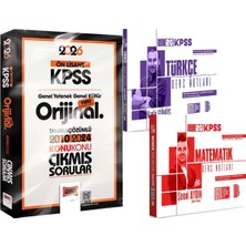 Yargı Yayınevi 2026 Kpss Türkçe Matematik Ders Notları - 2026 Kpss Ön Lisans Orijinal 2010-2024 Çıkmış Sorular