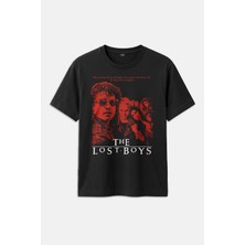 Kendim Seçtim The Lost Boys Movie Sinema Vampir Film Baskılı Siyah Regular Fit Unisex Tişört
