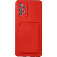 SBN - Store Mey Ithalat®  Samsung Galaxy A32 Kılıf Kelvin Kartvizitli Silikon - Kırmızı