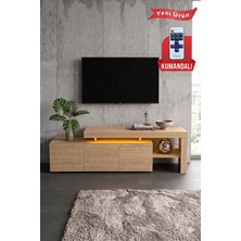 PlatinReyon Luma LED Işıklı Tv Ünitesi 160 cm - Modern Tv Sehpası