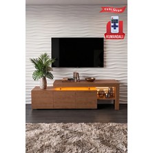 PlatinReyon Luma LED Işıklı Tv Ünitesi 160 cm - Modern Tv Sehpası