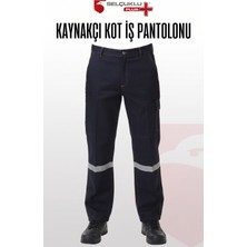 Selçuklu Plus Kaynakçı Uzun Ömürlü ve Sağlam Koyu Lacivert Kot  İş Pantolonu