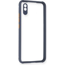 SBN - Store Mey Ithalat®   Redmi 9A Kılıf Miami Şeffaf Silikon - Gri