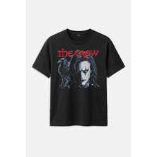 Kendim Seçtim Vintage Movie The Crow Eric Draven Gotik Sinema Karga Baskılı Siyah Regular Fit Unisex Tişört
