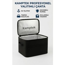 Kamptek Kamp Teknolojisi Kamptek Araç Içi Termal Çanta 25 Litre - Bagaj Düzenleyici Cırt Cırtlı Katlanabilir Isı Yalıtımlı Oto Soğutucu Kamp Çantası (37X27X25 Cm)