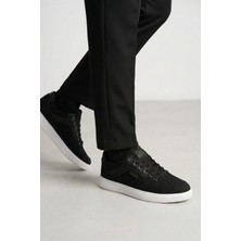 Walkenzo 1157 Erkek Hafif Rahat Taban Bağcıklı Keten Spor Ayakkabı