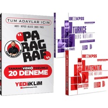 Yediiklim Yayınları 2026 Kpss Türkçe Matematik Ders Notları - Paragraf Çözümlü 20 Deneme