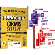 Yediiklim Yayınları 2026 Kpss Türkçe Matematik Ders Notları - Paragraf Pdf Çözümlü Tüm Paragraf Soruları Çıkmış Sorular