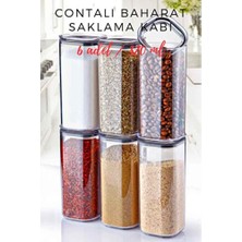 Empressco 6'lı 320 ml Baharat Saklama Kabı Seti, Şık ve Pratik Mutfak Aksesuarı