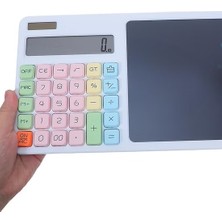 GUNKES 12 Haneli LCD Yazı Tahtalı Kalemli Hesap Makinesi Ev Okul Ofis
