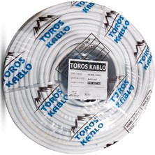 Toros Kablo Ttr 4x2.5mm Cca Kablo H05 W-F Beyaz 100 Metre