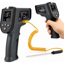Gümrük Bey Kaemeasu KM-K550HET Dijital Lazer Termometre – Infrared ve Prob Çift Ölçüm