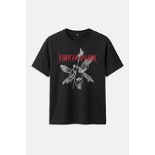 Kendim Seçtim Linkin Park Hybrid Theory Metal Müzik Gitar Music Baskılı Siyah Regular Fit Tişört