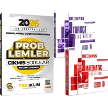 Yediiklim Yayınları 2026 Kpss Türkçe Matematik Ders Notları - 2026 Tüm Adaylar Için Problemler Çözümlü Çıkmış Sorular