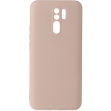 SBN - Store Mey Ithalat®   Redmi 9 Kılıf Nano Içi Kadife Silikon - Pudra
