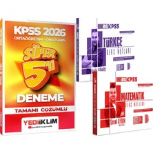 Yediiklim Yayınları 2026 Kpss Türkçe Matematik Ders Notları - 2026 Kpss Ortaöğretim-Önlisans Çözümlü Süper 5 Deneme
