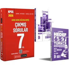 Pegem Akademi Yayıncılık 2026 Kpss Türkçe Soru ve Deneme Seti - 2026 Kpss Konu Konu Çıkmış Sorular 7 Yıl