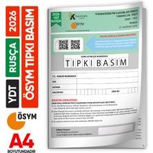 Karakutu Yayınları 2026 Yks Ydt Rusça Ösym Tıpkı Basım Çıkmış Soru Deneme Kitapçığı (Türkiye Geneli)