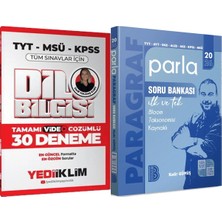 Yediiklim Yayınları 2026 Parla Paragraf Soru Bankası - 2026 Dil Bilgisi Çözümlü 30 Deneme