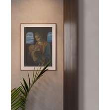 Clovendi Madonna ve Çocuk Sanat Baskısı - Rönesans Dönemi Meryem Ana Duvar Sanatı - Dini Poster