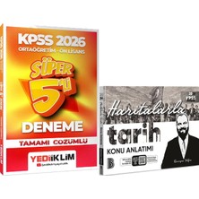 Yediiklim Yayınları 2026 Haritalarla Tarih Konu Anlatımı - 2026 Kpss Ortaöğretim-Önlisans Çözümlü Süper 5 Deneme