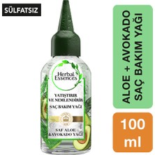 Herbal Essences Sülfatsız Aloe ve Avokado Yağı Kuru Saç ve Deri İçin 100 ml Nemlendirici Yağ