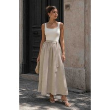 Trendol Fashion Life Ribana Kumaş Ekose Granili Kadın Ebise