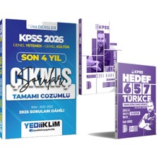 Yediiklim Yayınları 2026 Kpss Türkçe Soru ve Deneme Seti - 2026 Kpss Son 4 Yıl Çözümlü Çıkmış Sorular