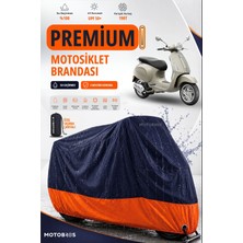 Motobros Motosiklet Brandası Vespa Primavera Motor Brandası Motor Örtüsü Su Geçirmez Paraşüt Kumaş Uv Korumalı Premium