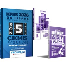 Yediiklim Yayınları 2026 Kpss Türkçe Soru ve Deneme Seti - 2026 Ön Lisans Son 5 Sınav Çıkmış Sorular